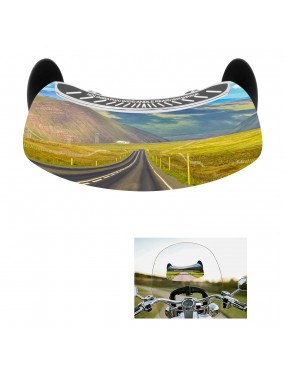 Acube Mart Motorcycle Mirrors 180 Degree Wide-angle Safety Rear View Mirror Blind Spot Side Mirror for Motorcycle, ATV/UTVs, Scooters, Cars, bikes, Boats