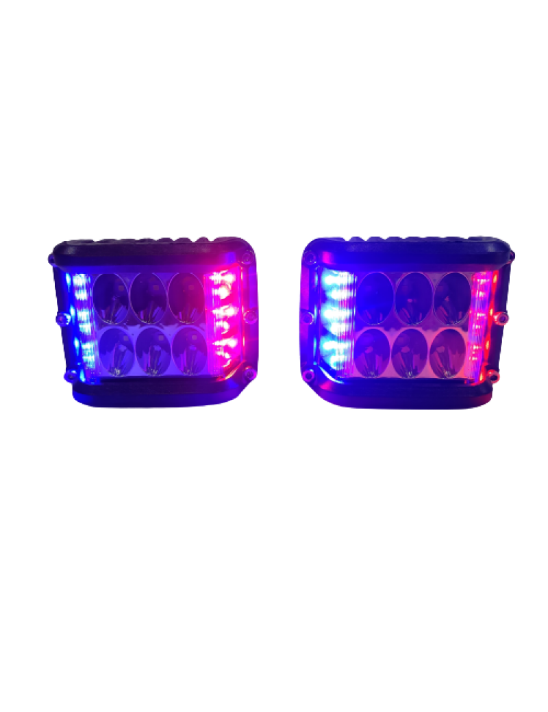 Acube Mart 6 led police blinker fog light with blinker mode for Bike Motorcycle Car & Off Road SUV (2 Pcs)