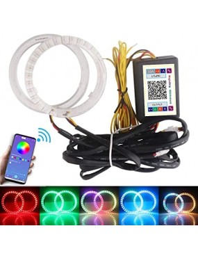 Acube Mart KTM RC ring light /Demon / Angel Eyes RGB bluetooth ring light set of 2