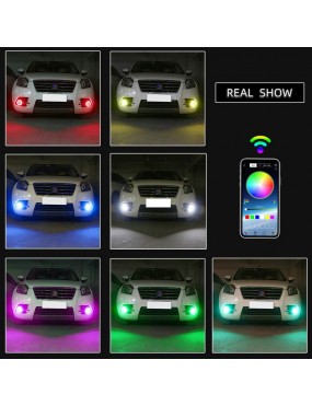 Acube Mart KTM RC ring light /Demon / Angel Eyes RGB bluetooth ring light set of 2