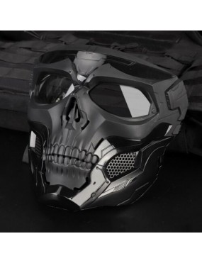 Acube Mart goblin Skull Goggle Mask Riding Mask Safety Road Riding UV Motorbike Glasses black