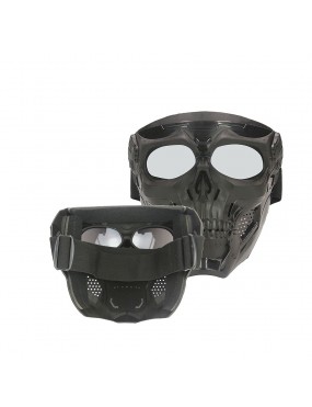 Acube Mart goblin Skull Goggle Mask Riding Mask Safety Road Riding UV Motorbike Glasses clear