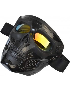 Acube Mart goblin Skull Goggle Mask Riding Mask Safety Road Riding UV Motorbike Glasses yellow