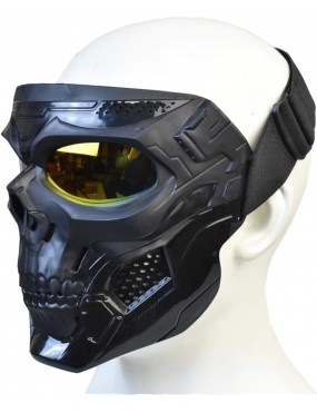 Acube Mart goblin Skull Goggle Mask Riding Mask Safety Road Riding UV Motorbike Glasses yellow