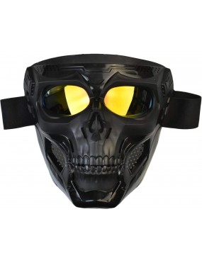 Acube Mart goblin Skull Goggle Mask Riding Mask Safety Road Riding UV Motorbike Glasses yellow