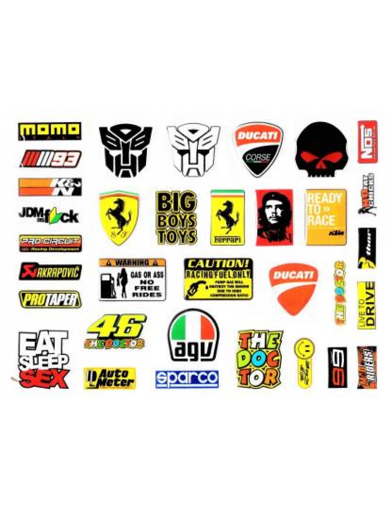 Acube Mart vr46 sticker kit universal for all bike