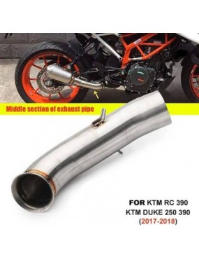 Acube mart Mid Bend Pipe for KTM RC 390/ KTM Duke 125/ KTM Duke 250/ KTM Duke 390 (2017-2018 Models)