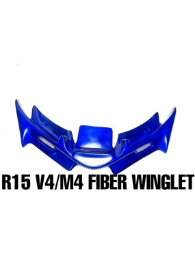 acube mart Winglet for Yamaha R15M,R15 V4 Blue Bike Fairing Kit