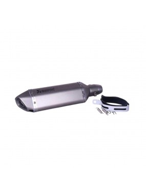 Acube mart akrapovic Universal Motorcycle Muffler Exhaust Pipe akrapovic Exhaust for Universal for All Bikes (silver)