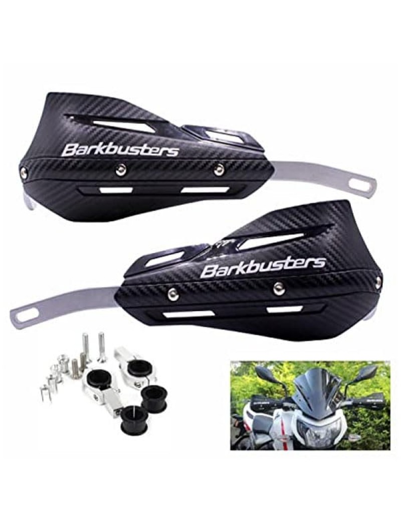 Acube Mart Barkbuster Hand Guard Protect Safety Protect Guard Handlebar Universal for Bike black