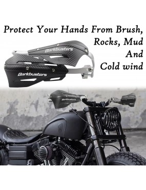 Acube Mart Barkbuster Hand Guard Protect Safety Protect Guard Handlebar Universal for Bike black