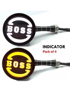 Acube Mart New CNC Boss Indicator White-Yellow Set of 4