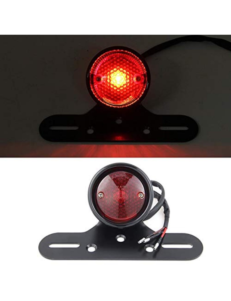 Acube Mart cafe racer type custom tail light universal for bike (red)