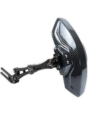 Acube Mart Carbon Fiber tyre Hugger Motorcycle Rear Mudguard Splash Guard for All Bikes black TH-4