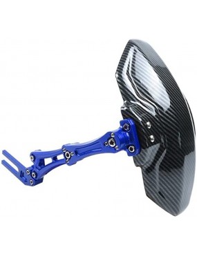 Acube Mart Carbon Fiber tyre Hugger Motorcycle Rear Mudguard Splash Guard for All Bikes blue TH-1