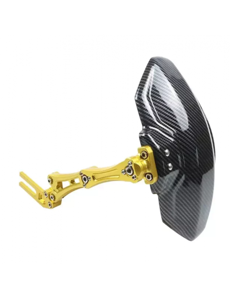 Acube Mart Carbon Fiber tyre Hugger Motorcycle Rear Mudguard Splash Guard for All Bikes Golden TH-3