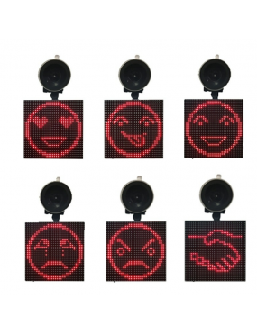 Acube Mart 32x32 RGB Full Color Emoji Picture LED Car Display for rear window (bluetooth connection)