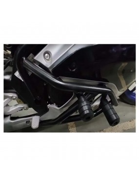Acube Mart Heavy Metal Crash Guard with 4 Slider Compatible for Yamaha R15 V4 / R15 M
