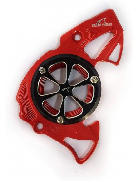 Acube Mart CNC Front Chain Sprocket Cover For R15 V3, MT 15 (R15 Front chain sprocket cover red)