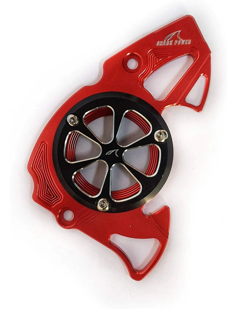 Acube Mart CNC Front Chain Sprocket Cover For R15 V3, MT 15 (R15 Front chain sprocket cover red)