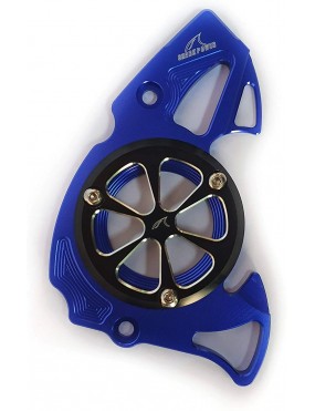 Acube Mart CNC Front Chain Sprocket Cover For R15 V3, MT 15 (R15 Front chain sprocket cover blue)
