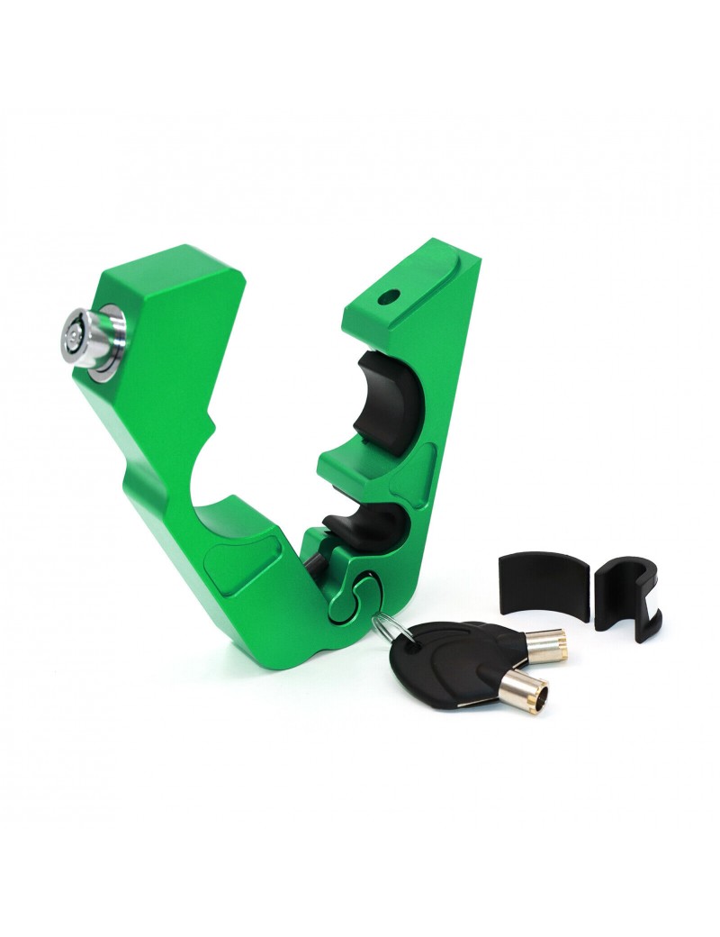 Acube Mart CNC Anti-Theft Lock Bike Motorcycle Handlebar Brake Clutch Security (green)