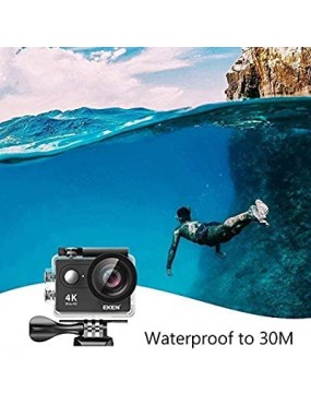 Acube Mart EKEN H9R Action Camera 4K WiFi Waterproof Sports Camera Full HD 4K,1080p60, 20MP Photo and 170 Wide-Angle Lens,Includes 11 Mountings,Black