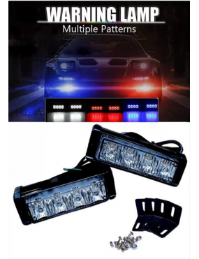 Acube mart Fedral fog light  Universal Car Exterior Wireless Remote Controller Car Police LED Strobe 12V Flashing Fog Light for All Vehicles Red/Blue/White Colors
