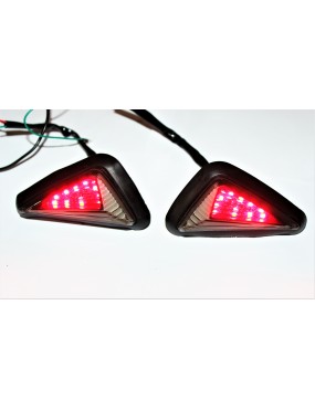 Acube mart flush mount running indicator with red drl 2pc