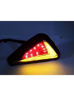 Acube mart flush mount running indicator with red drl 2pc