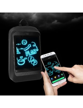 Acube Mart full screen LED Backpack with APP Working, Motorcycle Riding Backpack Waterproof