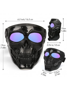 Acube Mart goblin Skull Goggle Mask Riding Mask Safety Road Riding UV Motorbike Glasses multi