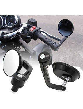 Acube Mart Mirrors for Bike Handle bar end for Motorbikes Bajaj Dominar, Pulsar 150,180, 200ns Pair