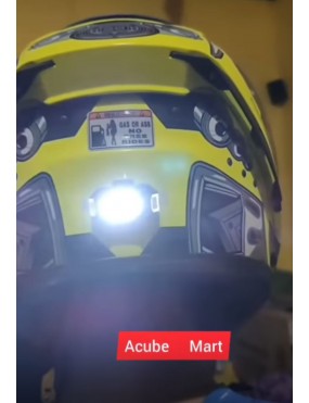  Acube Mart  Motorcycle Bike Helmet LED Lamp Night Strobe light/ universal aircraft light for helmet back set of 2 LED