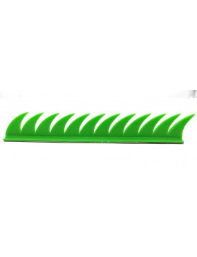 Acube mart Helmet Accessory Cuttable Rubber Mohawk/Spikes for All Motorcycles Dirt Bike and Normal Helmets (green)