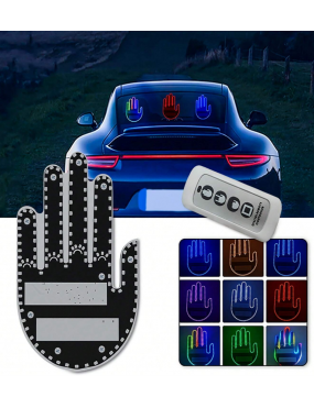 Acube Mart Funny Car Finger Light with Remote Car LED Display interactive Gesture multi color