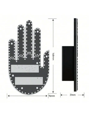 Acube Mart Funny Car Finger Light with Remote Car LED Display interactive Gesture multi color