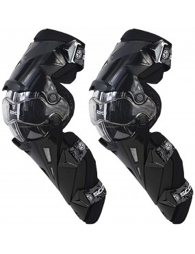Acube Mart Scoyco K 12 Armor Knee Protectors,Rotatable Hard Collision Avoidance Off-Road Knee Guards for Motorcyle/BMX/ATV (Black)