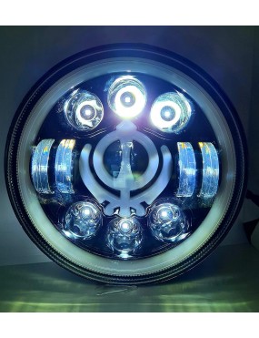  Acube Mart Design 7 Inch LED khanda Headlight For Mahindra Thar, Harley Davidson, Royal Enfield, Bullet 350, Bullet Electra, Classic