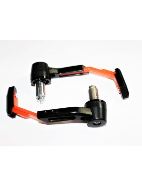 Acube Mart CNC Lever Protector Guard Adjustable Brake Clutch LEVERS Protector for All Motorcycles (Black, orange)