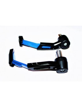 Acube Mart CNC Lever Protector Guard Adjustable Brake Clutch LEVERS Protector for All Motorcycles (Black,blue)