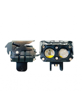 Acube Mart HJG original mega drive dual lens/dual color high/low yellow/white fog lights (2 pc) 