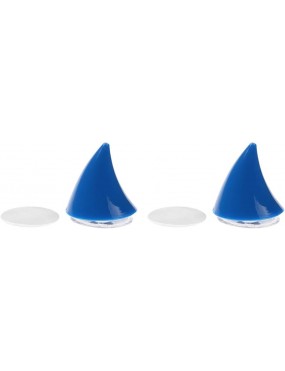 Acube Mart cute Small Size Helmet Devil Horns Sticker Decor Universal Styling Decoration Helmet Horn (blue)