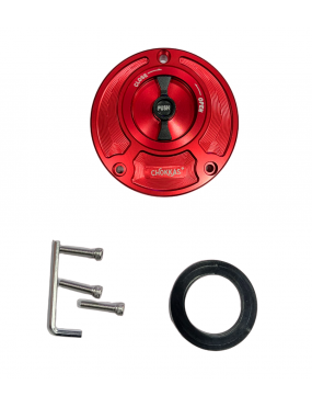 Acube Mart CNC Quick Release Gas Fuel Cap For Yamaha R15 V3, V4,M, MT 15 (red)