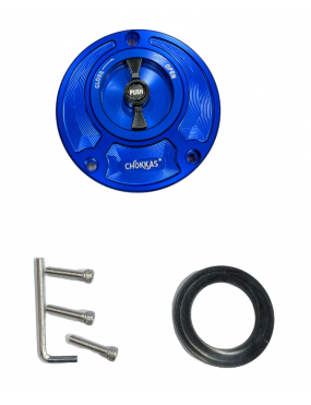 Acube Mart CNC Quick Release Gas Fuel Cap For Yamaha R15 V3, V4,M, MT 15 (blue)