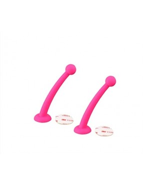 Acube Mart Helmet Mohawk Spike/Antenna/Alien Horns for Bike (Pink)