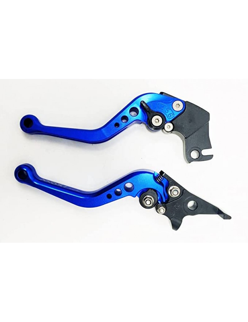 Acube Mart Bike CNC Pulsar Adjustable Brake Clutch Levers Black (Blue)