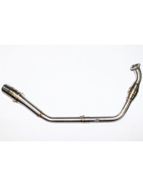 Acube Mart R15v3/MT15 BS4 bend pipe with catalytic converter stainless steal 