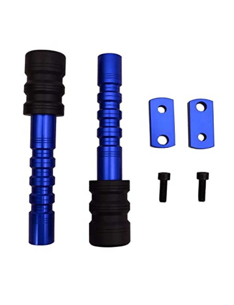 Acube Mart Long Length Frame Slider for Yamaha R15 V3/MT15 (Blue)