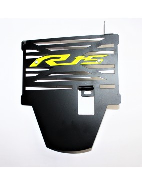 Acube Mart Yamaha R15 V3 radiator grill/guard (black/yellow)